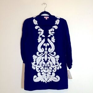 Lilly Pulitzer Blue Blouse Size M